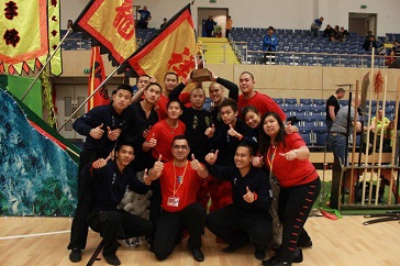 Compétition internationale de danse du lion à Newcastle (2010).